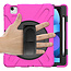 Case2go - Tablet Hoes geschikt voor Apple iPad Air 11 (2024) / Apple iPad Air 10.9 (2022) - Hand Strap Armor Case - met handvat en standaard - Magenta