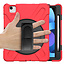 Case2go - Tablet Hoes geschikt voor iPad Air 10.9 (2022) - Hand Strap Armor Case - met handvat en standaard - Rood