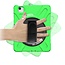 Case2go - Tablet Hoes geschikt voor iPad Air 10.9 (2022) - Hand Strap Armor Case - met handvat en standaard - Groen