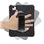 Case2go - Tablet Hoes geschikt voor iPad Air 10.9 (2022) - Hand Strap Armor Case - met handvat en standaard - Zwart