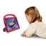 Case2go - Tablet Hoes &amp;amp; Screenprotector geschikt voor Apple iPad Air 11 (2024) / Apple iPad Air 10.9 (2022) - Schokbestendige case met handvat - iPad hoes Kinderen - Rood