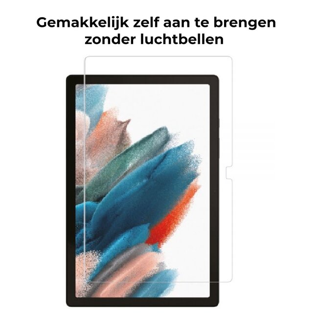Tablet screenprotector geschikt voor Samsung Galaxy Tab A8 10.5 (2021) - Case-friendly screenprotector - 2 stuks - Tempered Glass - Transparant