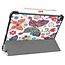 Case2go - Tablet Hoes & Screenprotector voor Apple iPad Air 2022 - 10.9 inch - Tri-Fold Book Case - Met Auto Sleep/Wake functie - Vlinders