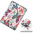 Case2go - Tablet Hoes & Screenprotector voor Apple iPad Air 2022 - 10.9 inch - Tri-Fold Book Case - Met Auto Sleep/Wake functie - Vlinders