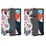 Case2go - Tablet Hoes & Screenprotector voor Apple iPad Air 2022 - 10.9 inch - Tri-Fold Book Case - Met Auto Sleep/Wake functie - Vlinders