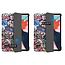 Case2go - Tablet Hoes & Screenprotector voor Apple iPad Air 2022 - 10.9 inch - Tri-Fold Book Case - Met Auto Sleep/Wake functie - Graffiti