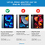 Case2go - Tablet Hoes & Screenprotector voor Apple iPad Air 2022 - 10.9 inch - Tri-Fold Book Case - Met Auto Sleep/Wake functie - Graffiti