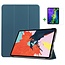 Case2go - Tablet Hoes & Screenprotector voor Apple iPad Air 2022 - 10.9 inch - Tri-Fold Book Case - Met Auto Sleep/Wake functie - Donker Groen