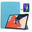 Case2go - Tablet Hoes & Screenprotector voor Apple iPad Air 2022 - 10.9 inch - Tri-Fold Book Case - Met Auto Sleep/Wake functie - Licht Blauw