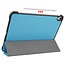 Case2go - Tablet Hoes & Screenprotector voor Apple iPad Air 2022 - 10.9 inch - Tri-Fold Book Case - Met Auto Sleep/Wake functie - Licht Blauw