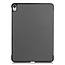 Case2go - Tablet Hoes & Screenprotector voor Apple iPad Air 2022 - 10.9 inch - Tri-Fold Book Case - Met Auto Sleep/Wake functie - Grijs