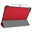 Case2go - Tablet Hoes & Screenprotector voor Apple iPad Air 2022 - 10.9 inch - Tri-Fold Book Case - Met Auto Sleep/Wake functie - Rood