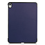 Case2go - Tablet Hoes & Screenprotector voor Apple iPad Air 2022 - 10.9 inch - Tri-Fold Book Case - Met Auto Sleep/Wake functie - Donker Blauw