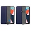 Case2go - Tablet Hoes geschikt voor Apple iPad Air 2022 - 10.9 inch - Tri-Fold Book Case - Apple Pencil Houder - Donker Blauw