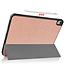 Case2go - Tablet Hoes geschikt voor Apple iPad Air 2022 - 10.9 inch - Tri-Fold Book Case - Apple Pencil Houder - Rosé Goud