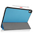 Case2go - Tablet Hoes geschikt voor Apple iPad Air 2022 - 10.9 inch - Tri-Fold Book Case - Apple Pencil Houder - Licht Blauw