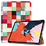 Case2go - Tablet hoes geschikt voor iPad Air 2022 - 10.9 Inch - Tri fold Book Case - Met Auto Sleep/wake functie - Blocks