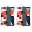 Case2go - Tablet hoes geschikt voor iPad Air 2022 - 10.9 Inch - Tri fold Book Case - Met Auto Sleep/wake functie - Blocks