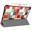 Case2go - Tablet hoes geschikt voor iPad Air 2022 - 10.9 Inch - Tri fold Book Case - Met Auto Sleep/wake functie - Blocks