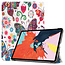 Case2go - Tablet hoes geschikt voor Apple iPad Air 11 (2024) / Apple iPad Air 10.9 (2022) - Tri fold Book Case - Met Auto Sleep/wake functie - Vlinders