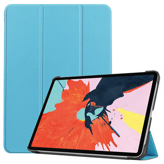 Case2go Case2go - Tablet hoes geschikt voor iPad Air 2022 - 10.9 Inch - Tri fold Book Case - Met Auto Sleep/wake functie - Licht Blauw