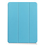 Case2go - Tablet hoes geschikt voor iPad Air 2022 - 10.9 Inch - Tri fold Book Case - Met Auto Sleep/wake functie - Licht Blauw