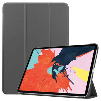 Case2go Case2go - Tablet hoes geschikt voor Apple iPad Air 11 (2024) / Apple iPad Air 10.9 (2022) - Tri fold Book Case - Met Auto Sleep/wake functie - Grijs