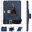 Case2go - Tablet hoes geschikt voor iPad Air 2022 - 10.9 Inch - Rugged Case met schouderband - Donker Blauw