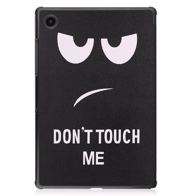 Tablet hoes & Screenprotector geschikt voor Samsung Galaxy Tab A8 - 10.5 Inch - Auto Wake/Sleep functie - Don't Touch Me