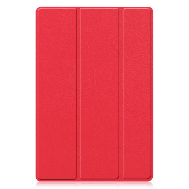 Tablet hoes & Screenprotector geschikt voor Samsung Galaxy Tab A8 - 10.5 Inch - Auto Wake/Sleep functie - Rood