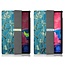 Tablet hoes & 2-Pack Screenprotector geschikt voor Lenovo Tab P11 - 11 Inch - Auto Wake/Sleep functie - Witte Bloesem