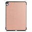 Case2go - Tablet hoes geschikt voor iPad Air 2022 - 10.9 Inch - Tri fold Book Case - Met Auto Sleep/wake functie - Rosé Goud