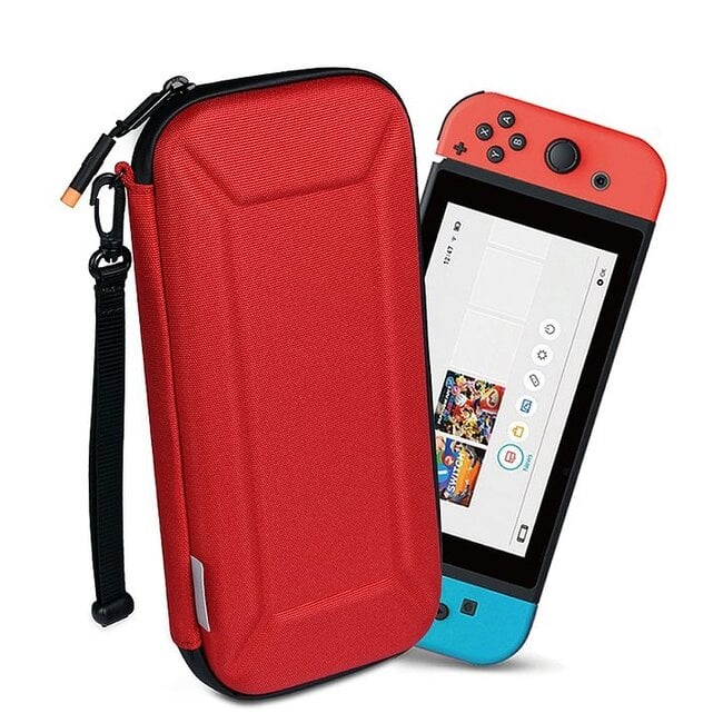 WIWU - Hoes geschikt voor Nintendo Switch - Nintendo Switch Games Houder - Nintendo Switch Accessoires - Rood