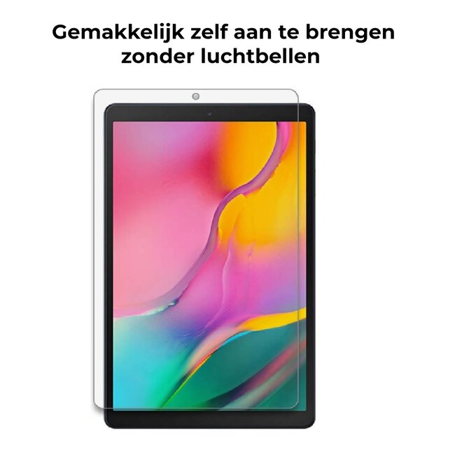 Tablet screenprotector geschikt voor Samsung Galaxy Tab A 10.1 (2019) - Case-friendly screenprotector - 2 stuks - Tempered Glass - Transparant