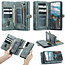 CaseMe - Telefoonhoesje geschikt voor Samsung Galaxy S22 Ultra - 2 in 1 Book Case en Back Cover - Blauw