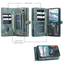 CaseMe - Telefoonhoesje geschikt voor Samsung Galaxy S22 Ultra - 2 in 1 Book Case en Back Cover - Blauw