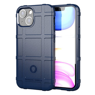 Case2go Hoesje voor iPhone 13 Mini - Beschermende hoes - Back Cover - TPU Case - Blauw