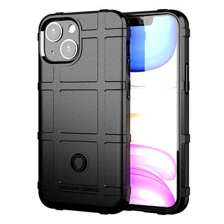 Case2go Hoesje voor iPhone 13 Mini - Beschermende hoes - Back Cover - TPU Case - Zwart