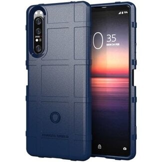 Case2go Hoesje voor Sony Xperia 1 III - Beschermende hoes - Back Cover - TPU Case - Blauw