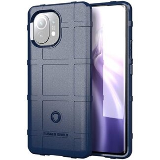 Case2go Hoesje voor Xiaomi Mi 11 Ultra - Beschermende hoes - Back Cover - TPU Case - Blauw