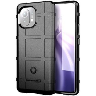 Case2go Hoesje voor Xiaomi Mi 11 Ultra - Beschermende hoes - Back Cover - TPU Case - Zwart