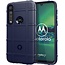 Case2go Hoesje voor Motorola Moto G8 Plus Case - Heavy Armor TPU Case - Blauw