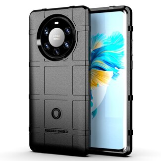 Case2go Hoesje voor Huawei Mate 40 Pro Plus - Heavy Armor TPU Back Cover - Zwart