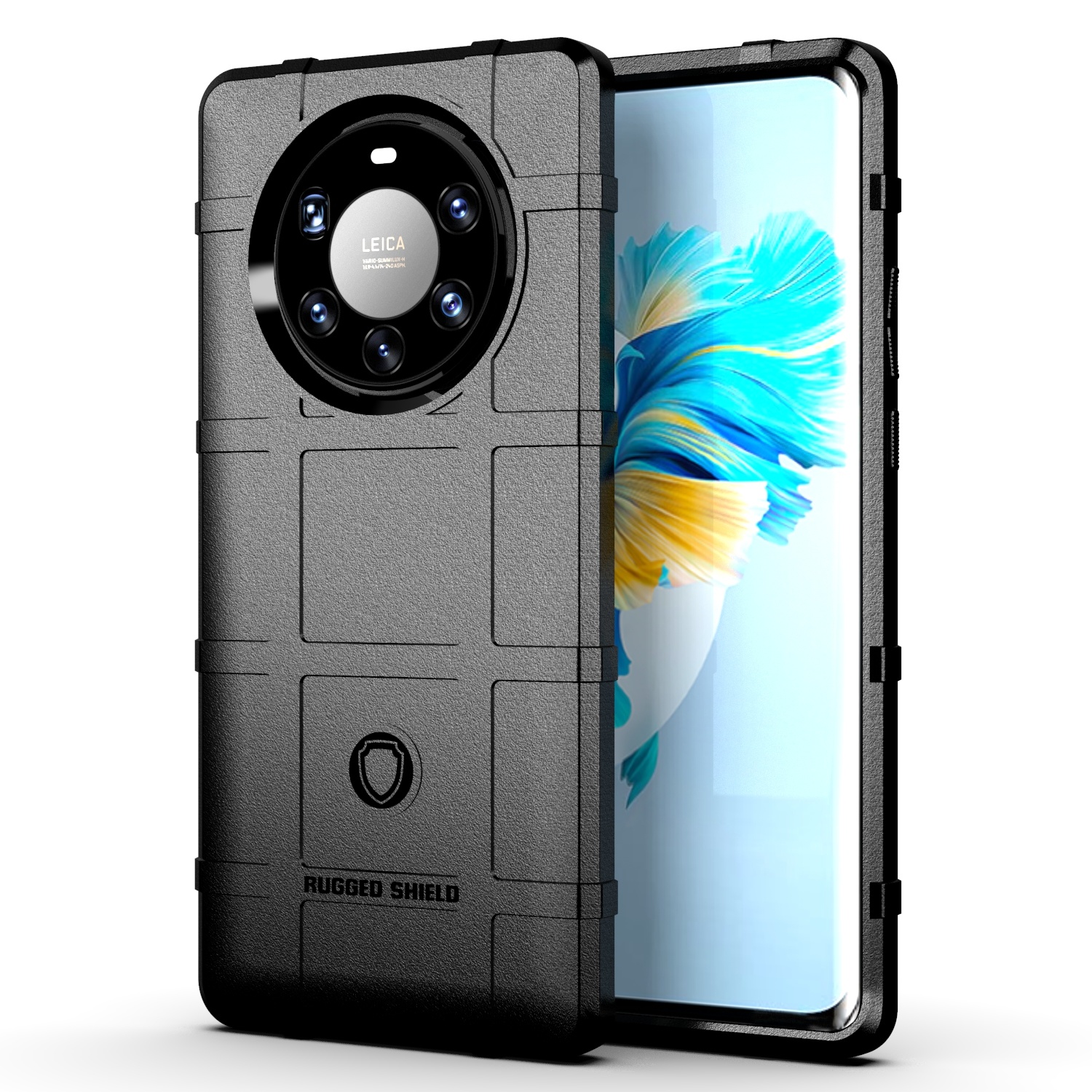 Hoesje voor Huawei Mate 40 Pro Plus - Heavy Armor TPU Back Cover - Zwart afbeelding