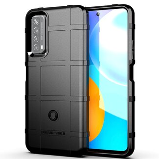 Case2go Hoesje voor Huawei P Smart (2021) - Heavy Armor TPU Back Cover - Zwart