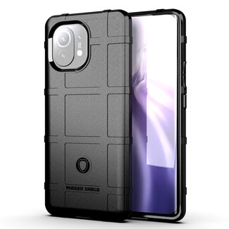 Case2go Hoesje voor Xiaomi Mi 11 - Beschermende hoes - Back Cover - TPU Case - Zwart