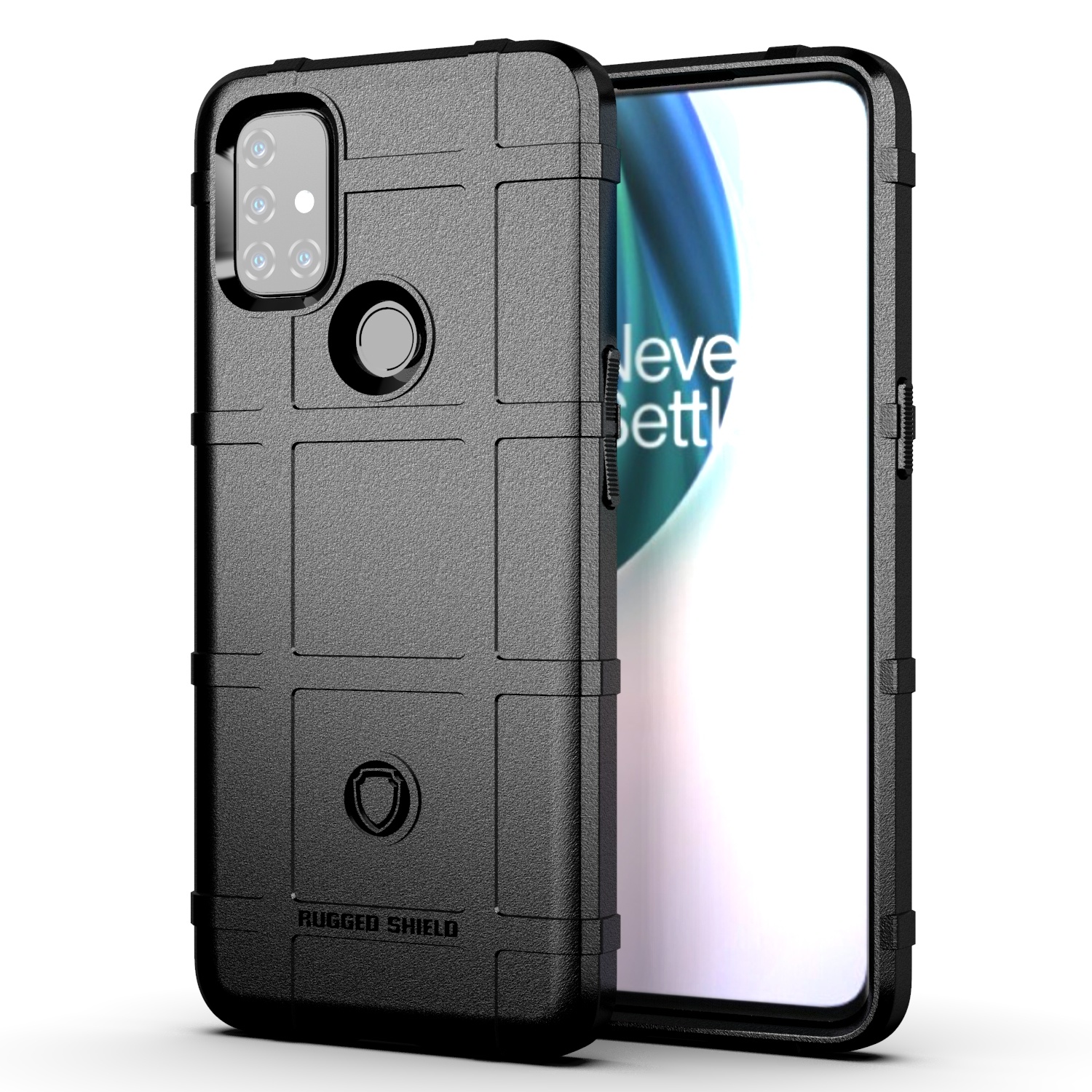 Hoesje voor OnePlus Nord N10 - Beschermende hoes - Back Cover - TPU Case - Zwart afbeelding