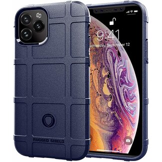 Case2go Hoesje voor iPhone 11 Pro Max - Beschermende hoes - Back Cover - TPU Case - Blauw