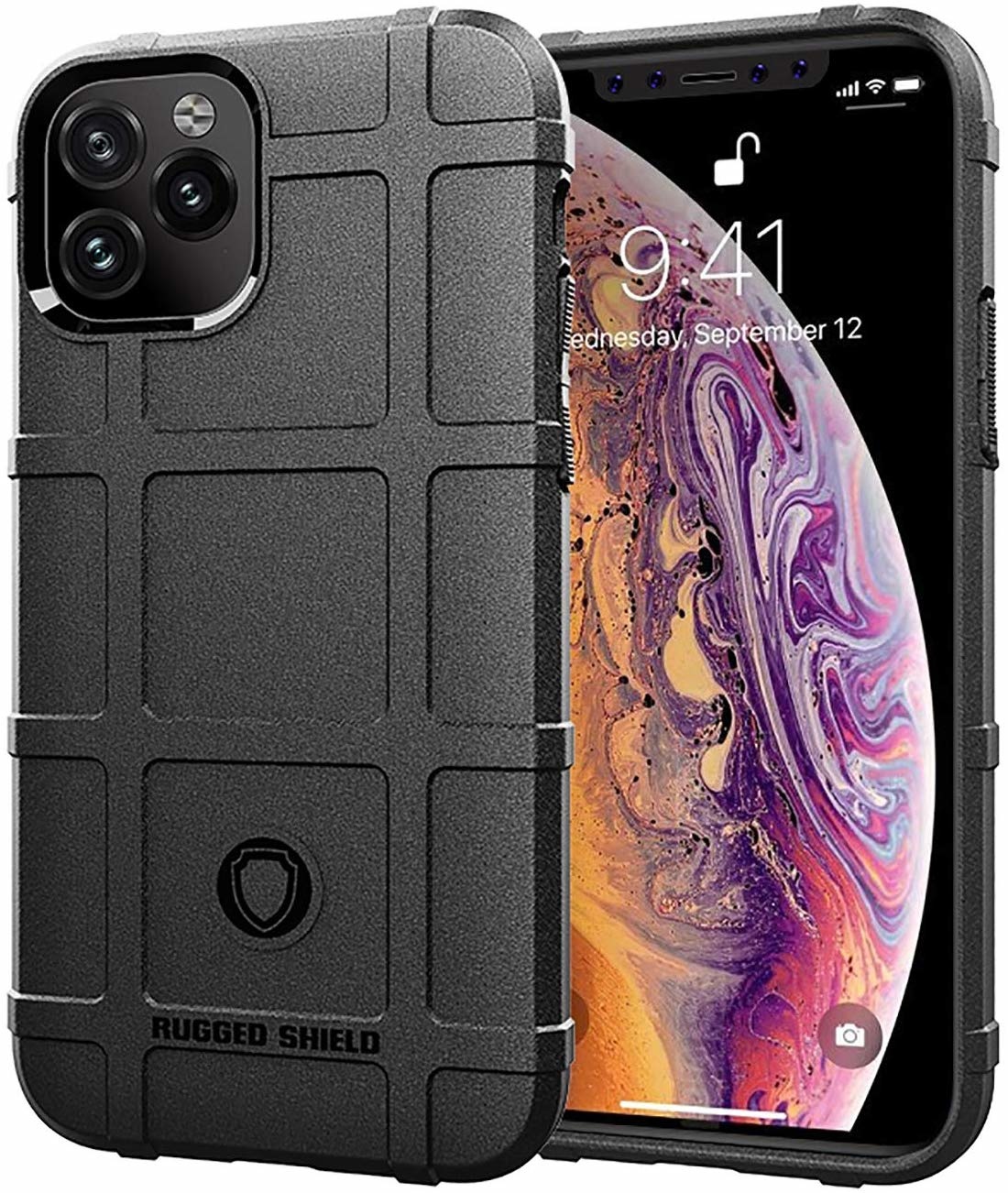 Hoesje voor iPhone 11 Pro - Beschermende hoes - Back Cover - TPU Case - Zwart afbeelding