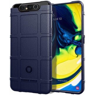 Case2go Hoesje voor Samsung Galaxy A80 - Beschermende hoes - Back Cover - TPU Case - Blauw